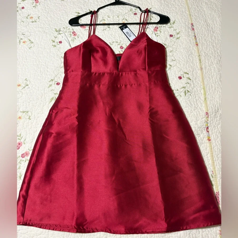 Lulu's Red Sleeveless Mini Dress - Picture 1 of 5